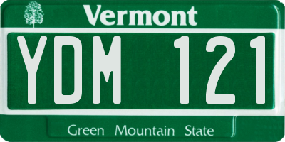 VT license plate YDM121