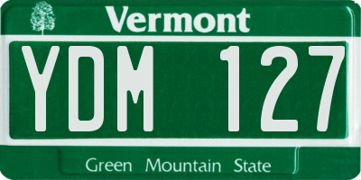 VT license plate YDM127