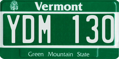 VT license plate YDM130