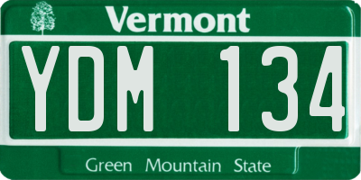 VT license plate YDM134
