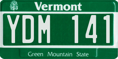VT license plate YDM141