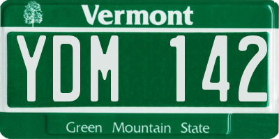 VT license plate YDM142