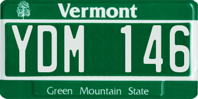 VT license plate YDM146