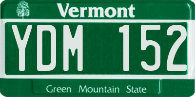 VT license plate YDM152