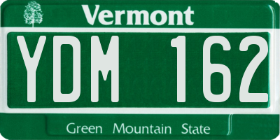 VT license plate YDM162