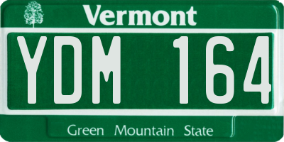 VT license plate YDM164