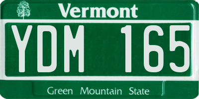 VT license plate YDM165