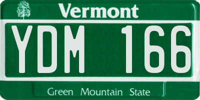 VT license plate YDM166