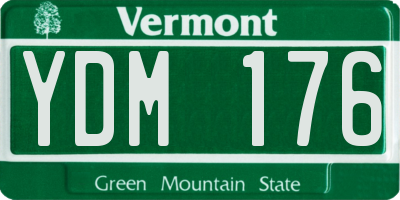 VT license plate YDM176