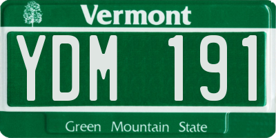 VT license plate YDM191