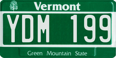 VT license plate YDM199