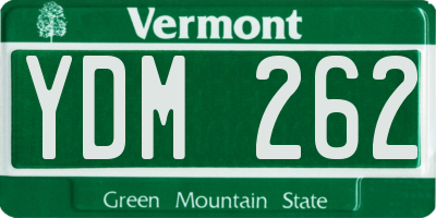 VT license plate YDM262