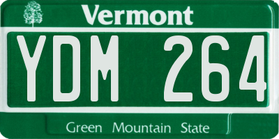 VT license plate YDM264