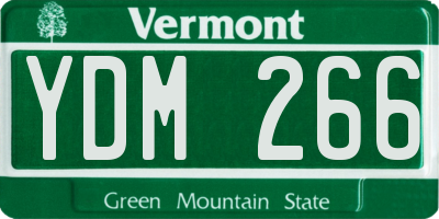 VT license plate YDM266