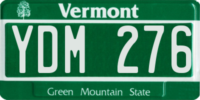 VT license plate YDM276