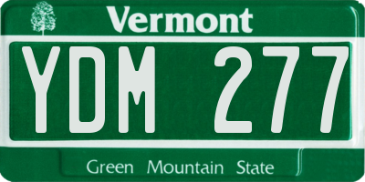 VT license plate YDM277