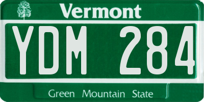 VT license plate YDM284