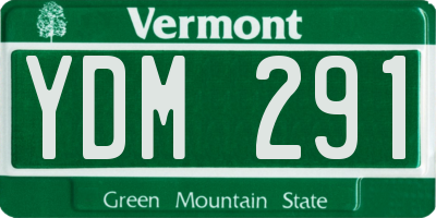 VT license plate YDM291