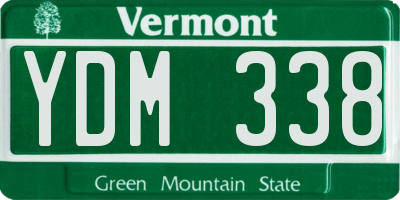 VT license plate YDM338
