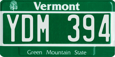VT license plate YDM394