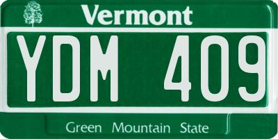 VT license plate YDM409