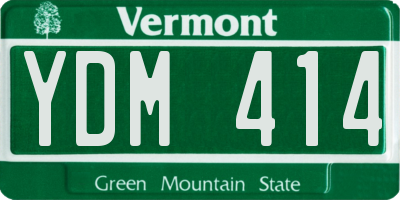 VT license plate YDM414