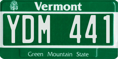 VT license plate YDM441
