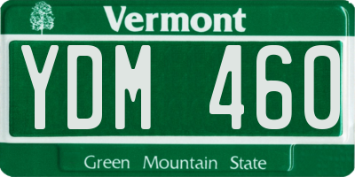 VT license plate YDM460