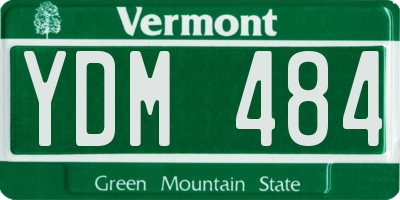 VT license plate YDM484
