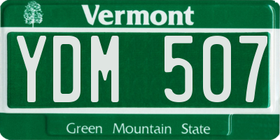 VT license plate YDM507