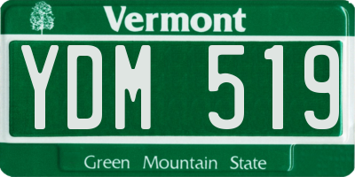 VT license plate YDM519