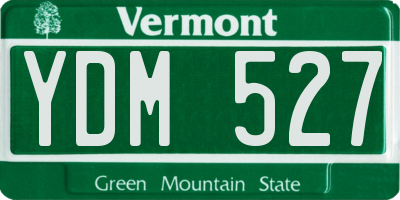 VT license plate YDM527