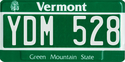 VT license plate YDM528