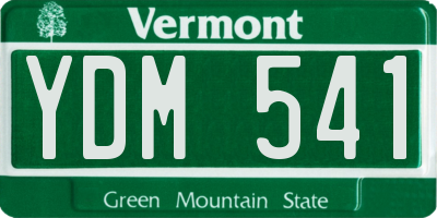 VT license plate YDM541