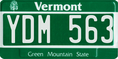 VT license plate YDM563
