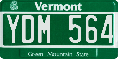 VT license plate YDM564
