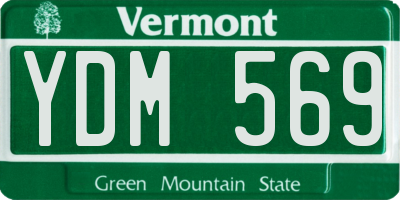 VT license plate YDM569