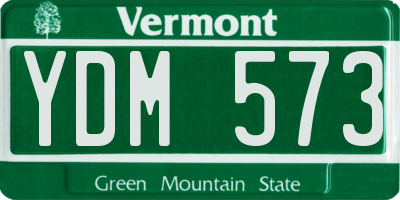 VT license plate YDM573