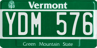 VT license plate YDM576