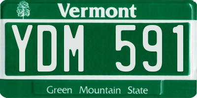 VT license plate YDM591