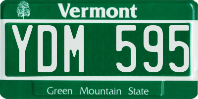 VT license plate YDM595