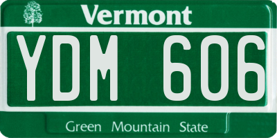 VT license plate YDM606