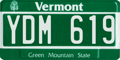VT license plate YDM619