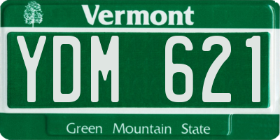 VT license plate YDM621