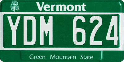 VT license plate YDM624