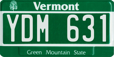 VT license plate YDM631