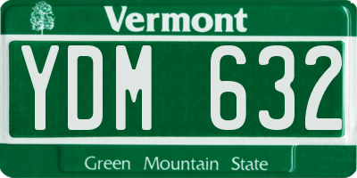 VT license plate YDM632