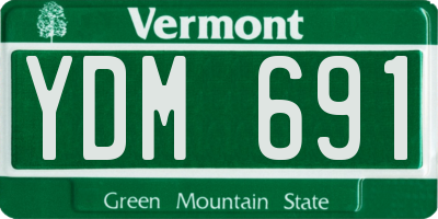 VT license plate YDM691