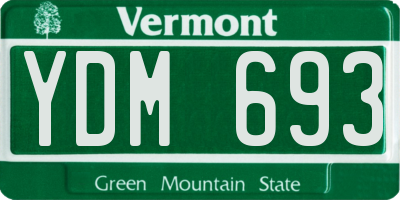 VT license plate YDM693