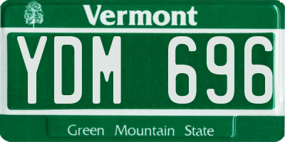 VT license plate YDM696